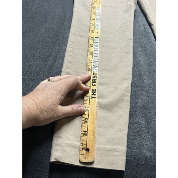 Gap Pants Woman’s Sz 2 Tan Skinny Ankle Khaki Nomad Stretch Flat Front - Picture 2 of 12